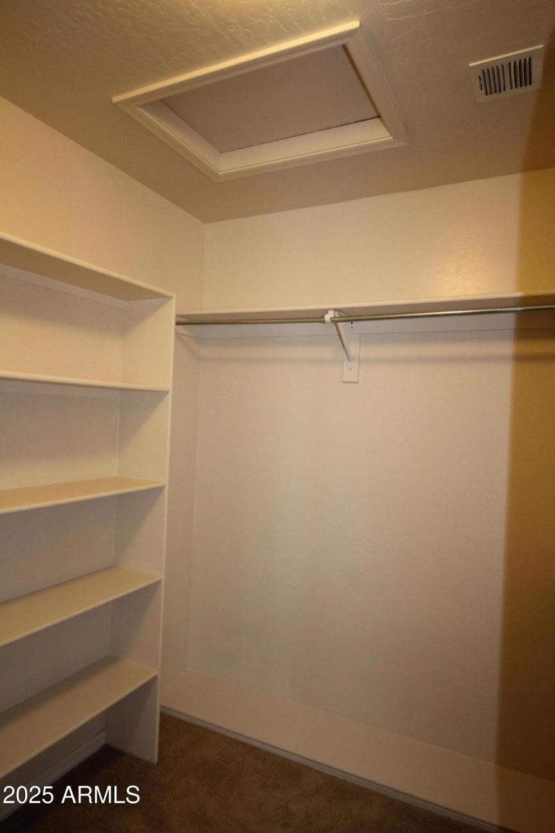 Primary walk in closet