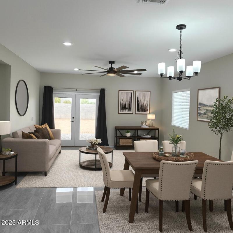 Modern Living and Dining Space