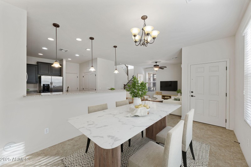 Dining Room Virtually Staged