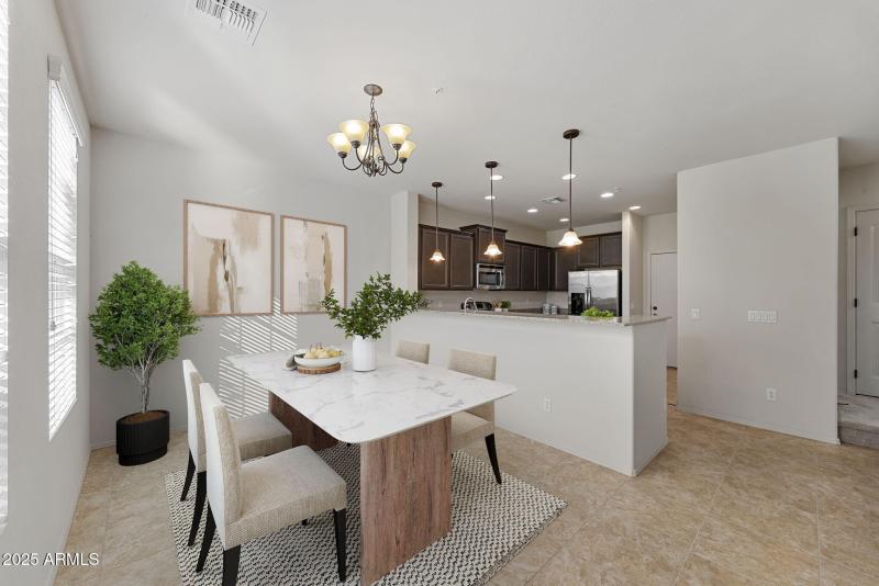 Dining Room Virtually Staged