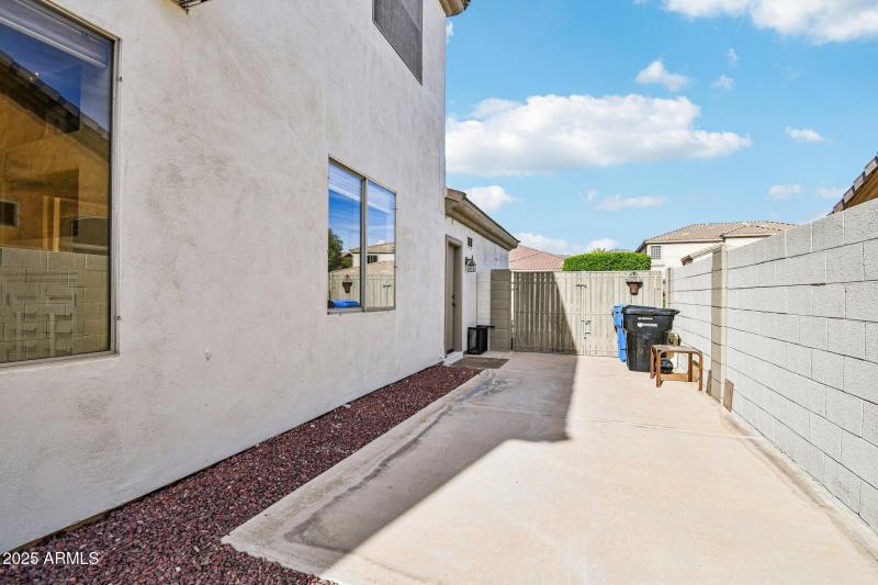 RV Gate with Large concrete slab