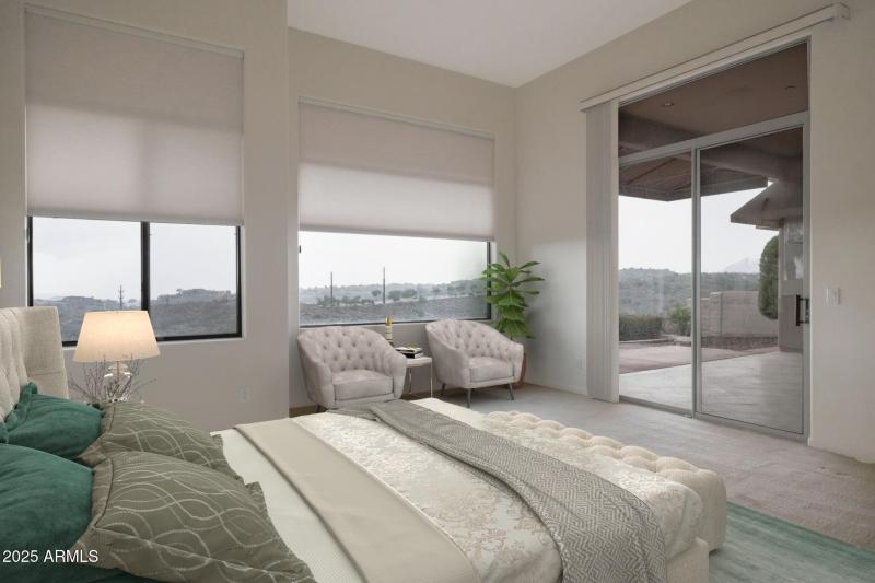 Virtually Staged Master Bedroom!