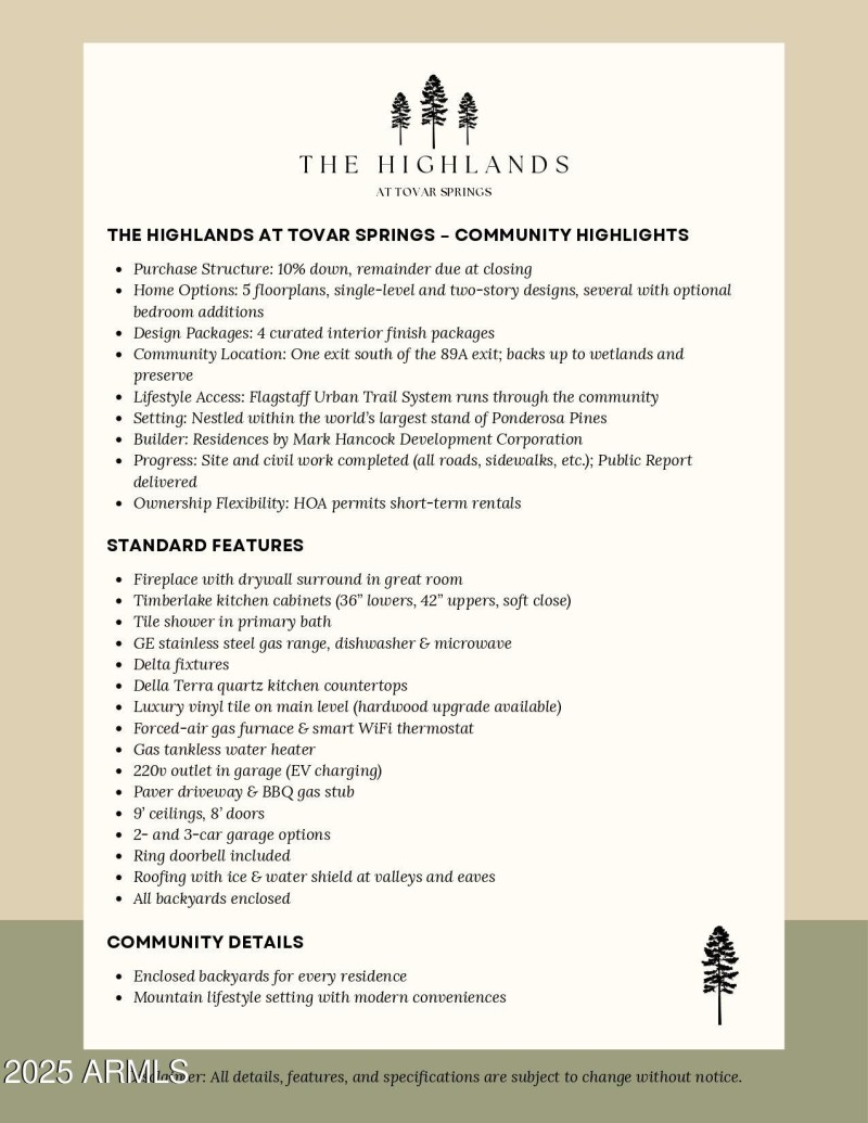 Tovar Springs Community Features