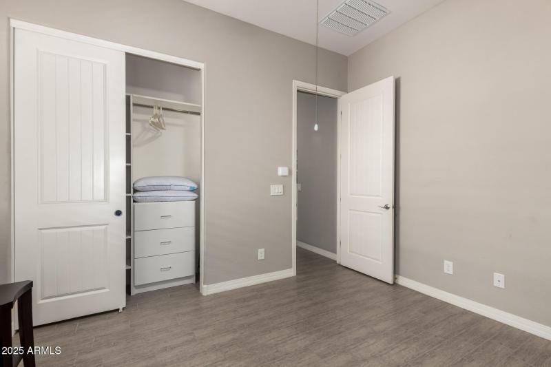 Guest bedroom upgraded closet