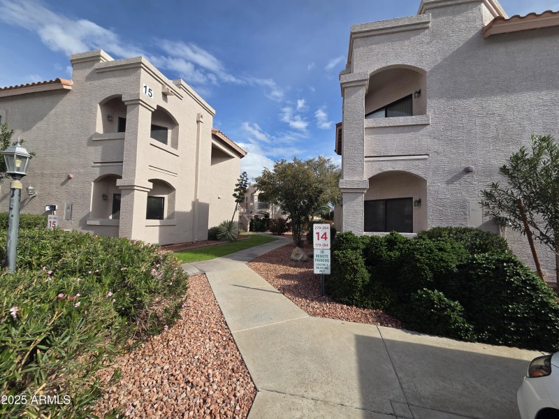 Outside of building 14