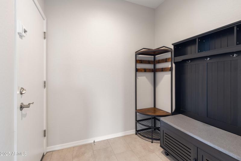 Drop zone by garage door