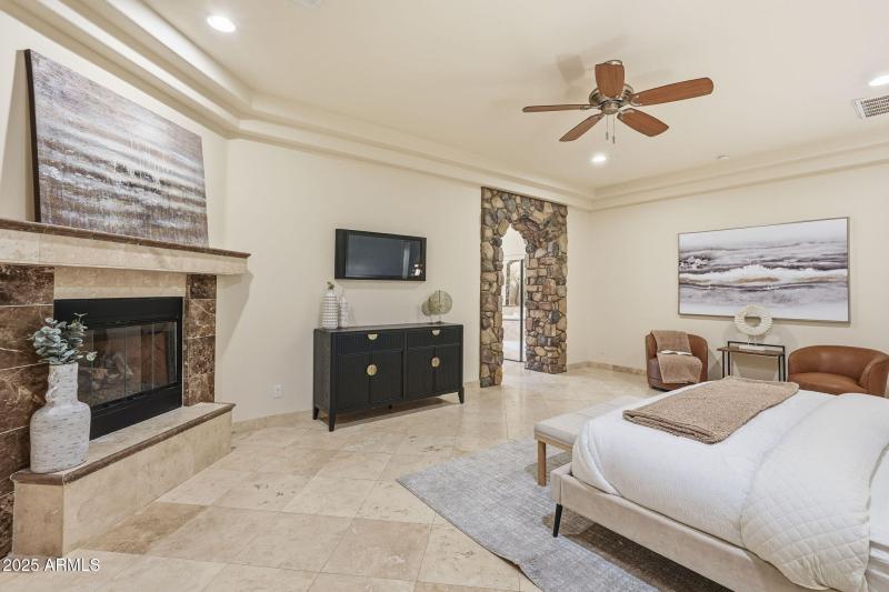 Primary Suite with fireplace