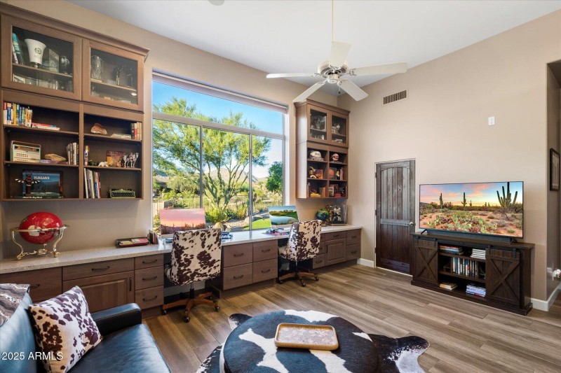 Dual Desk Office with Views