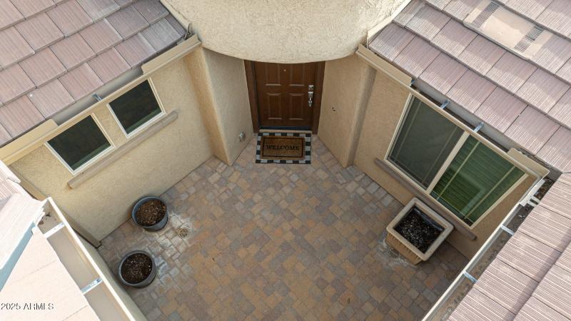 Drone Courtyard View