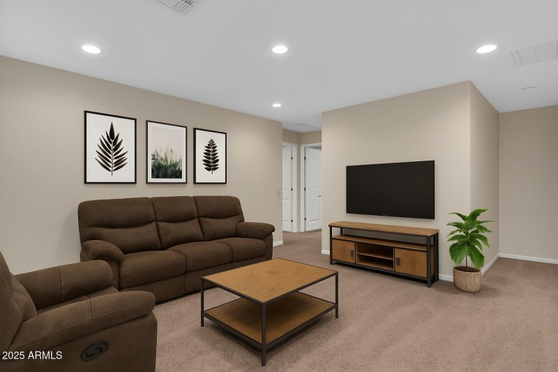 Loft-virtually staged