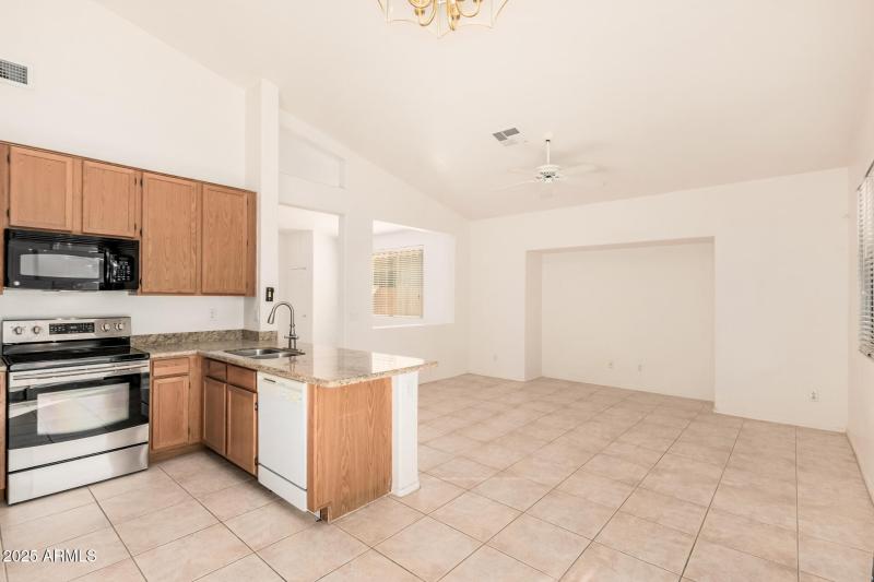 Built in area for entertainment system