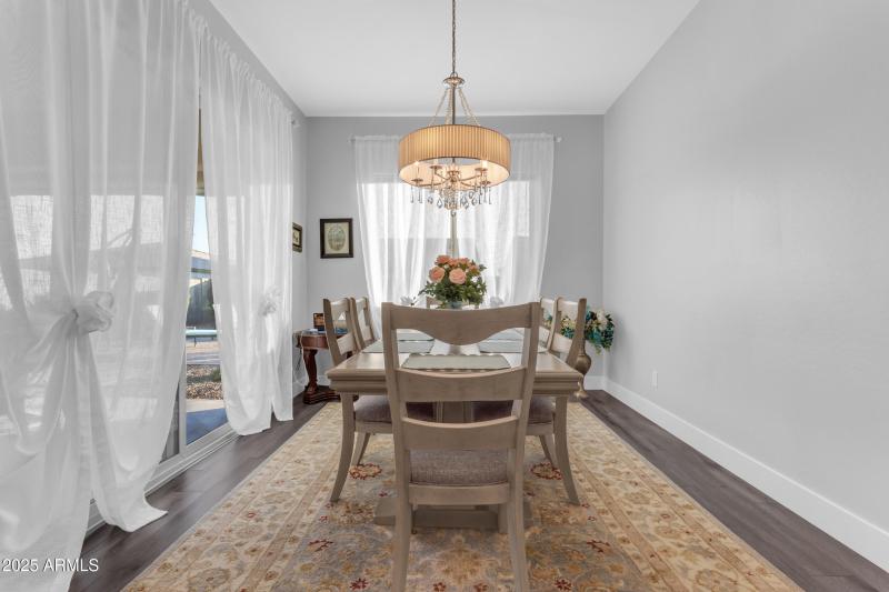 Dinning Room W/ Patio slider