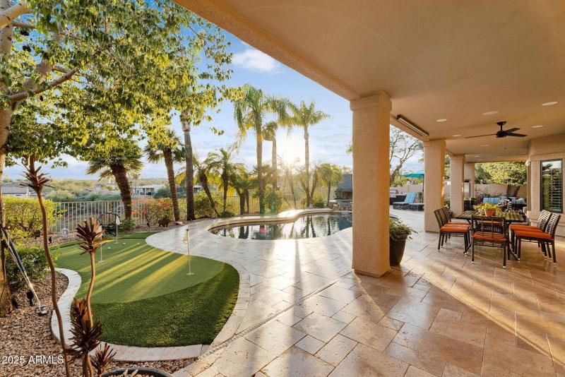 Backyard – Covered Patio & Pool View