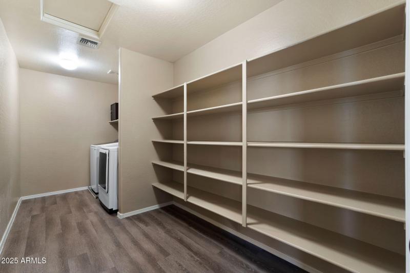 Upstairs Laundry with extra storage