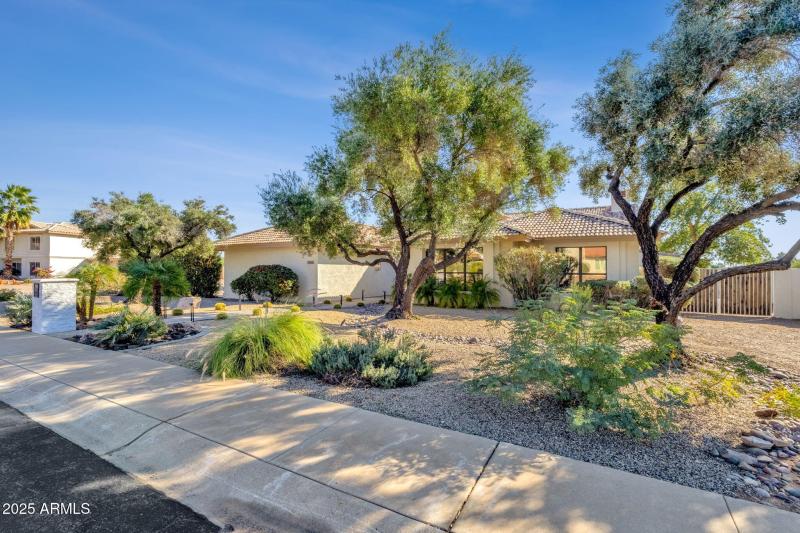 Front of home from corner