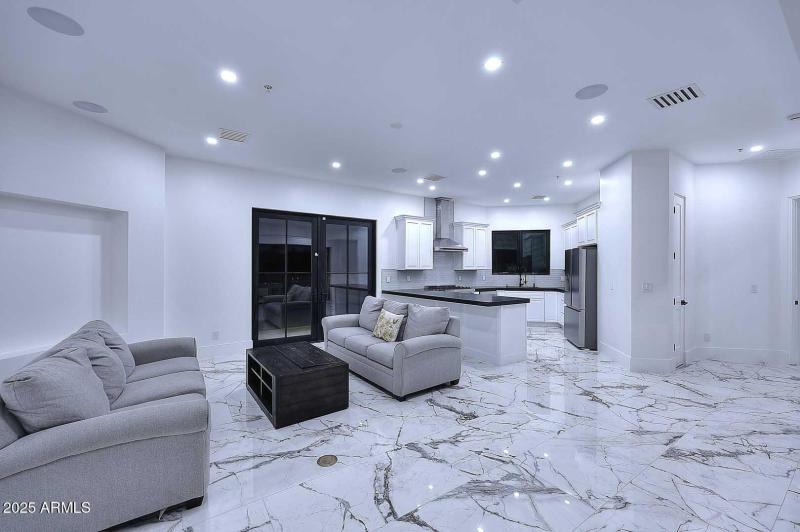 Night-Guest House-Great Room-Kitchen