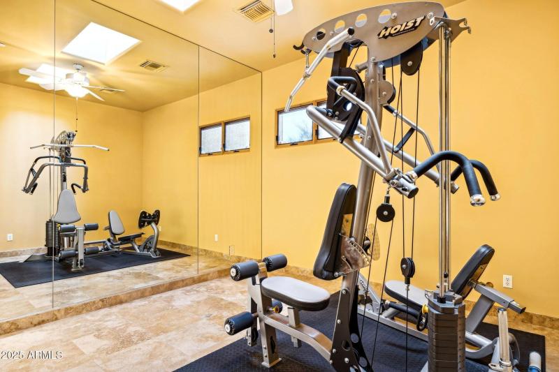 Exercise room is 13.1x15.6