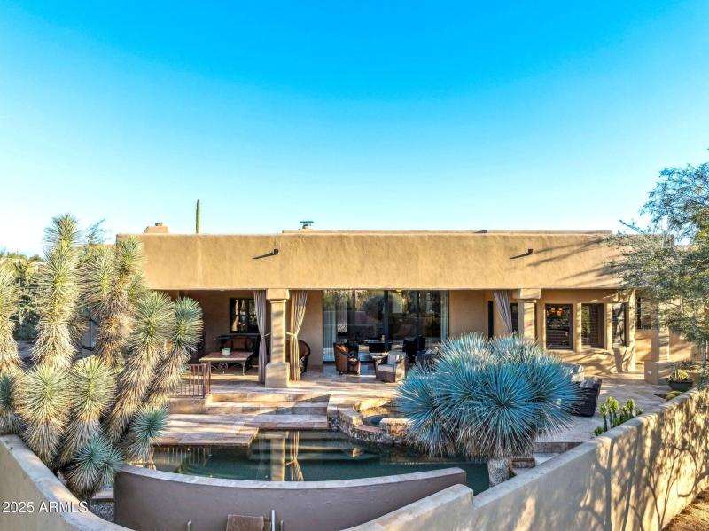 Patio view from the desert