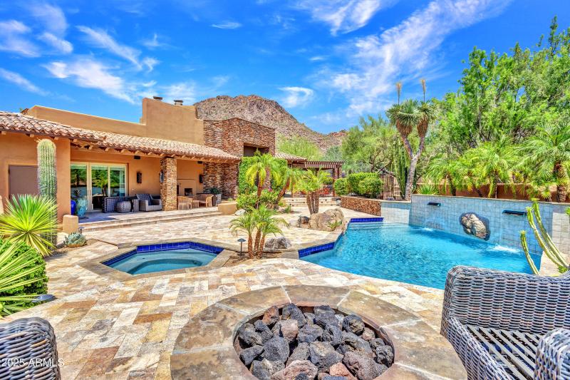 Conversation firepit wth views