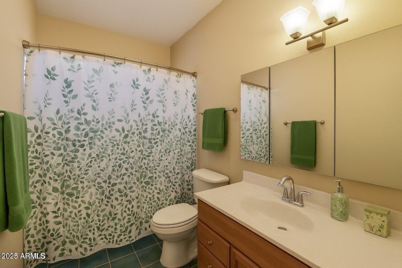 Hall bath with tub and shower