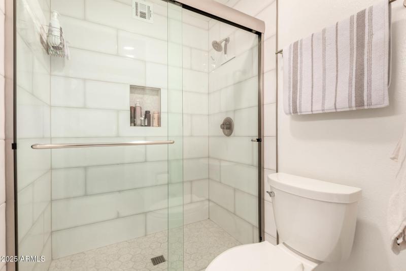 separate toilet/shower room