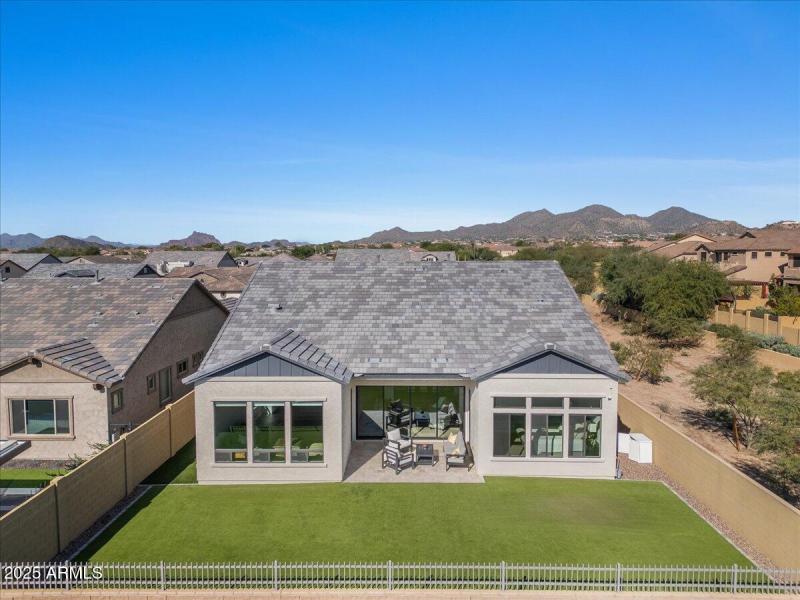 64-Aerial back of home