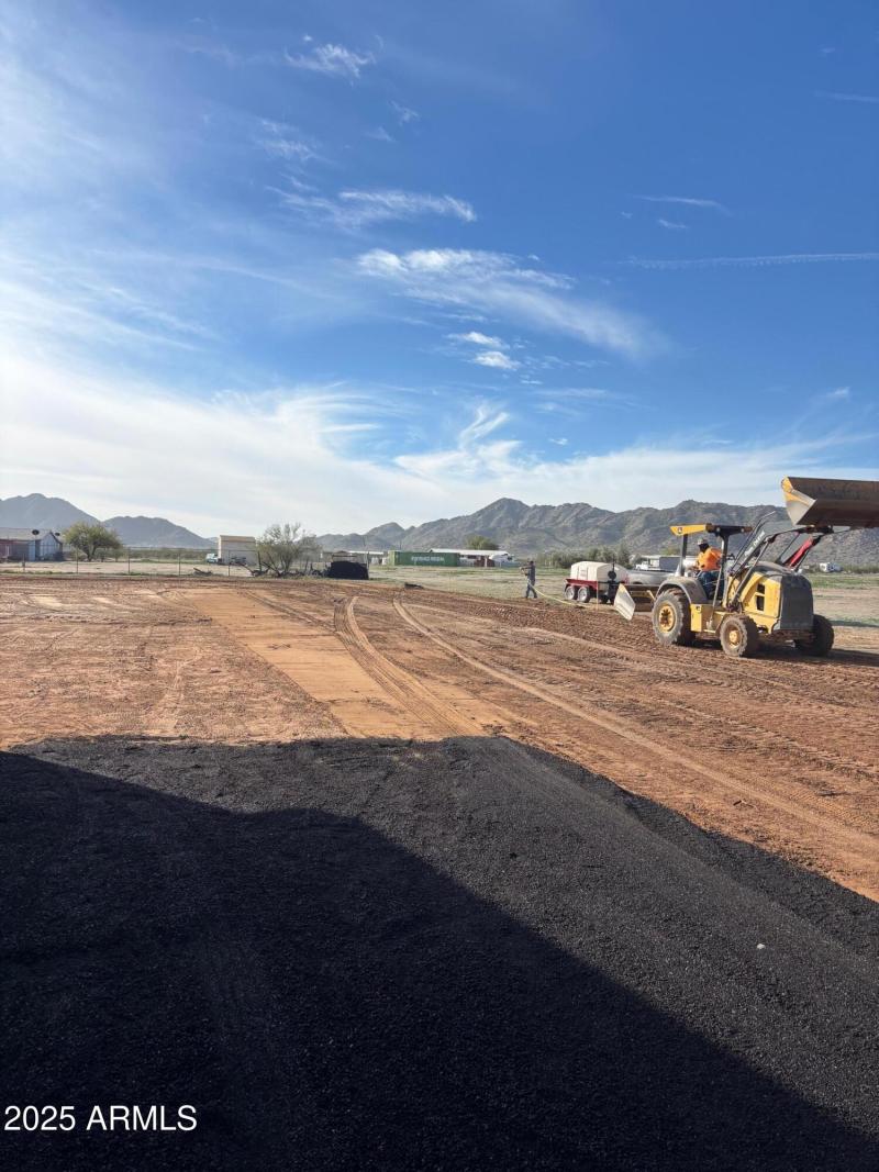 grading the back yard