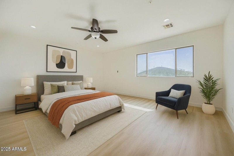Master Bedroom Staged