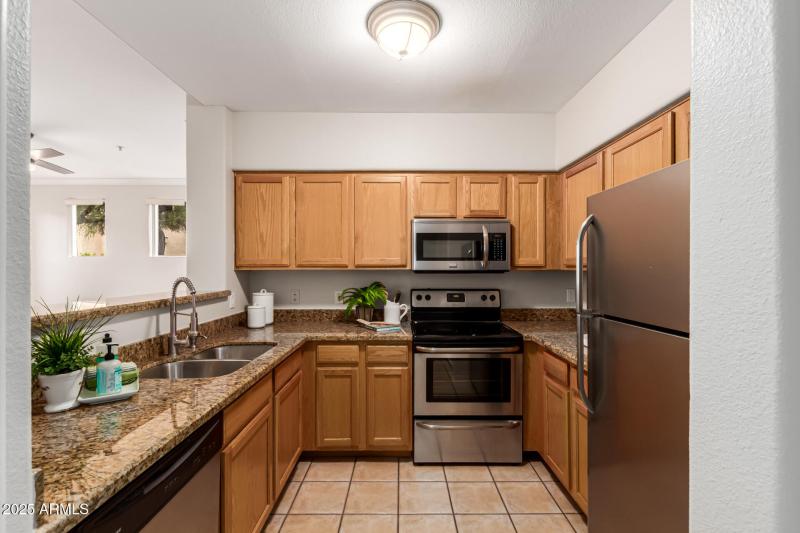 Kitchen with Granite Counters