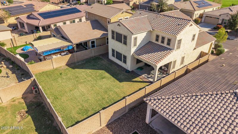 AEIRAL VIEW OF BACK OF THE HOME