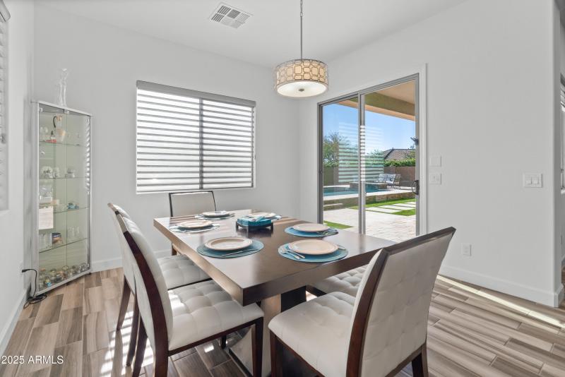 exits to covered patio