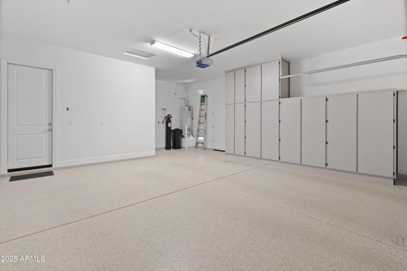 water softener/built in cabinets