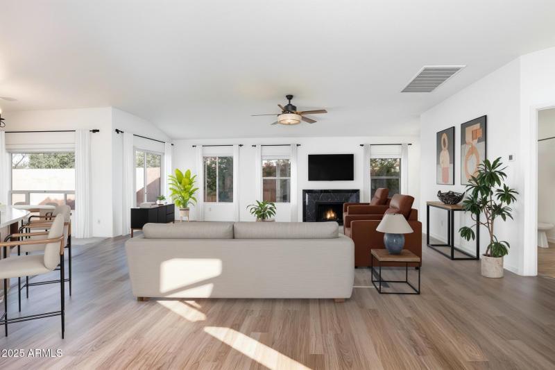 Virtually Staged Great Room