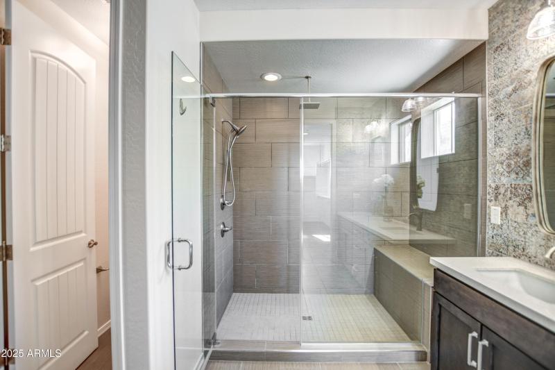 Expansive Custom Tile Shower