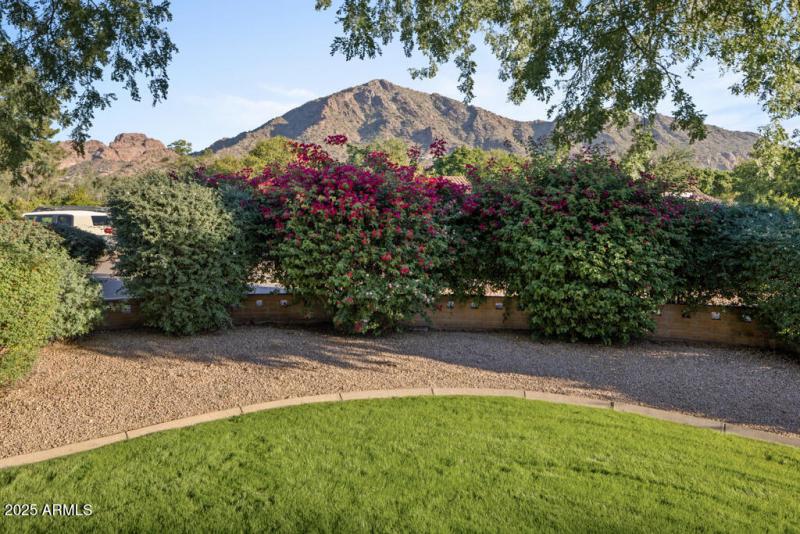 View of Camelback from the front yard