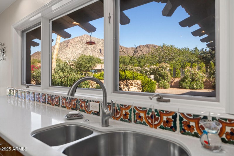 View of Camelback from Kitchen Window
