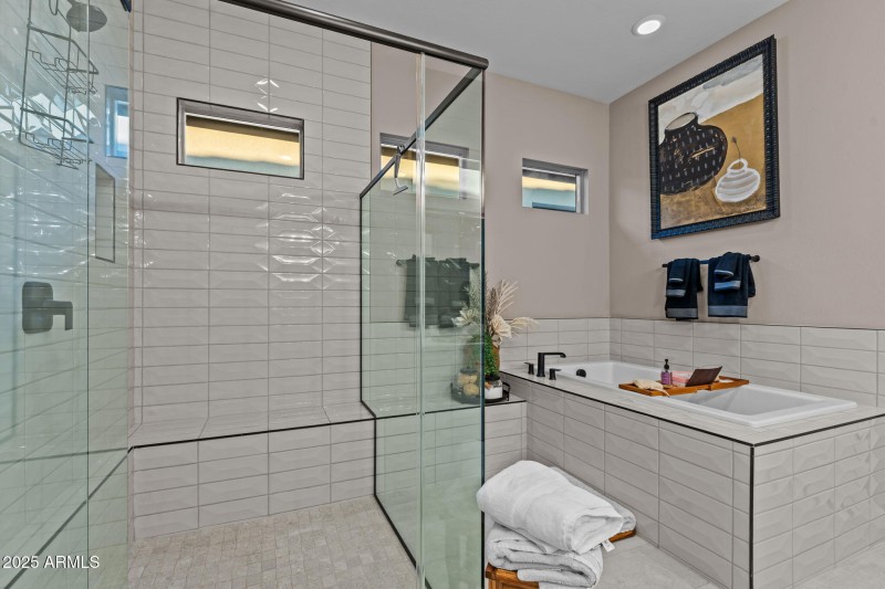 Large walk-in shower
