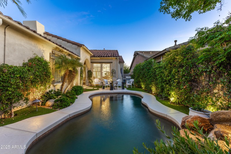 Backyard at Twilight