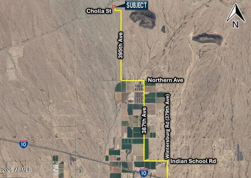 395th Ave and Cholla Parcel D - D Map