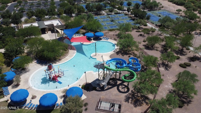 Playpool and Tennis Courts