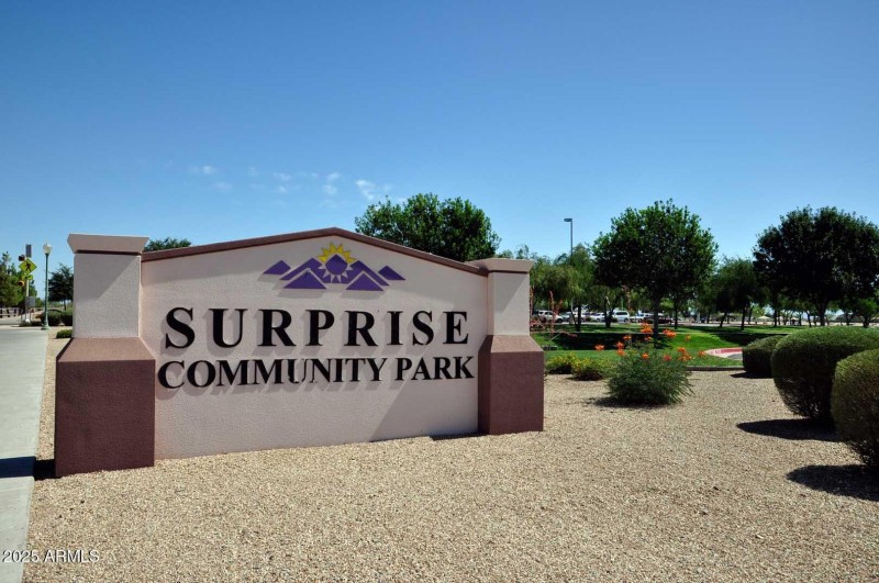 Surprise Community Park Sign