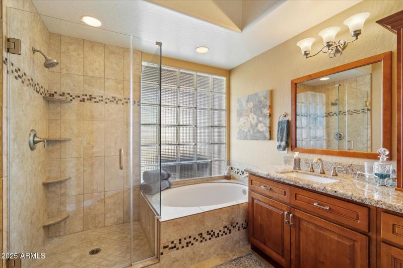 Walk-In Shower and Soaking Tub