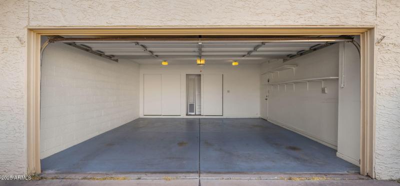 Deep 2 Car Garage & Storage