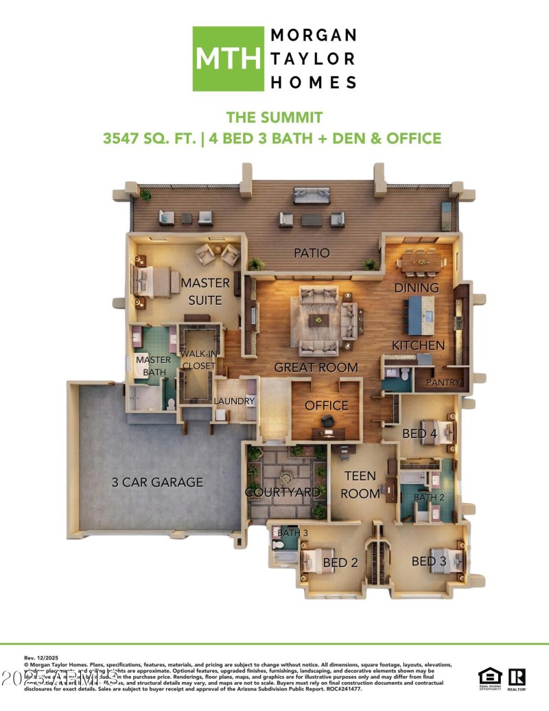 The Summit 3547 3D Floor Plan MLS