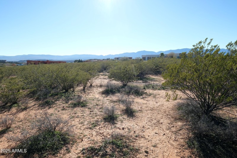 Mountains to the south and west