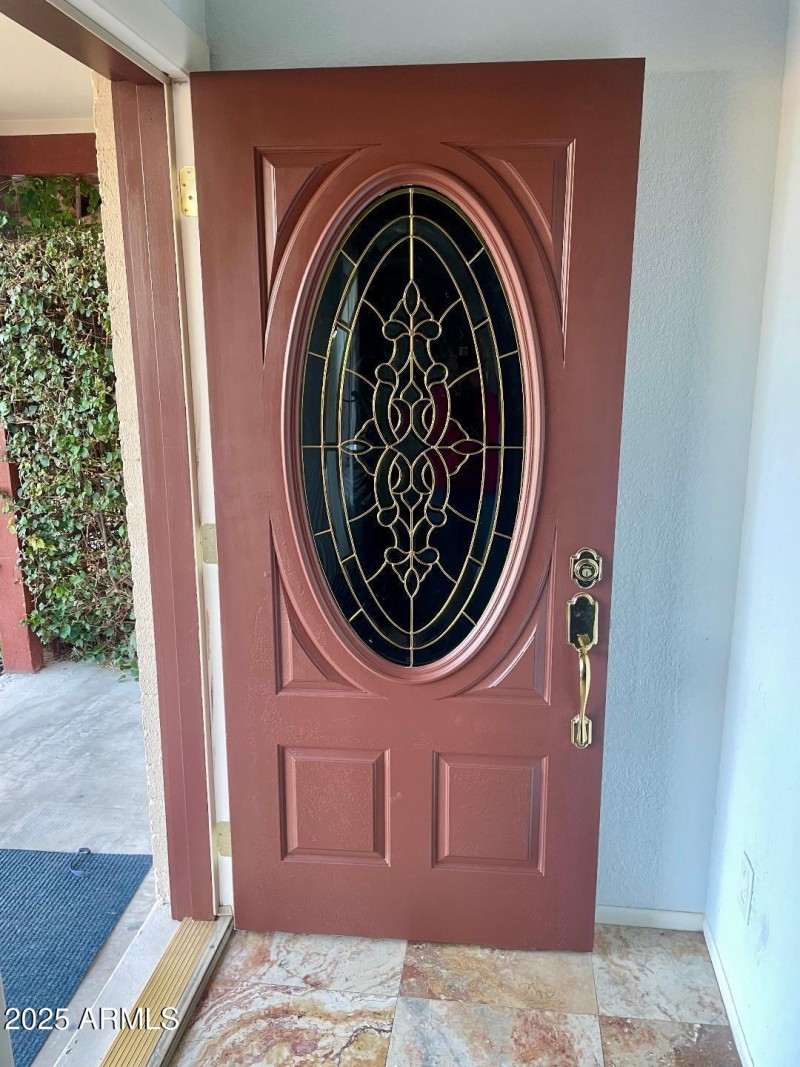 front glass door