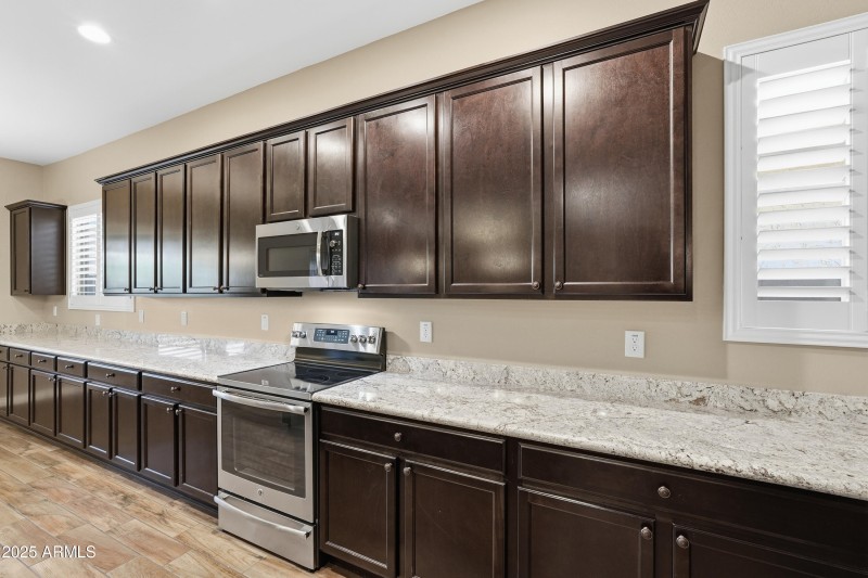 Wall to wall kitchen cabinetry
