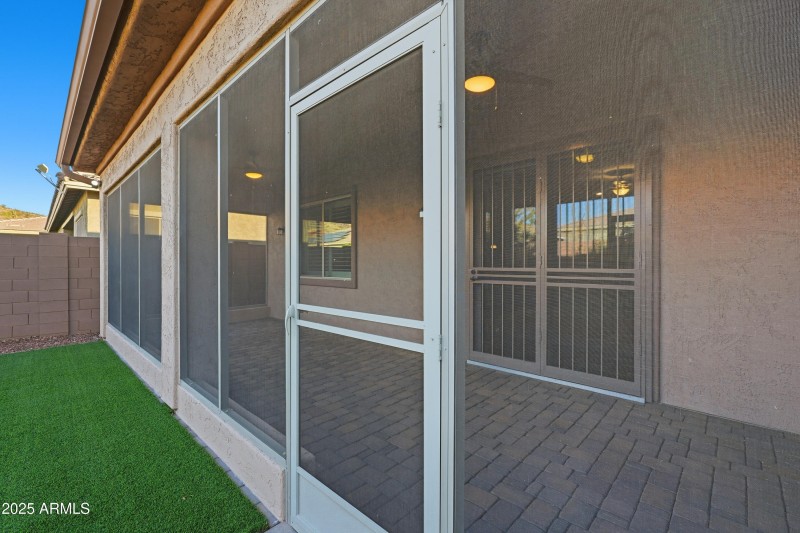 Covered and Screened Patio