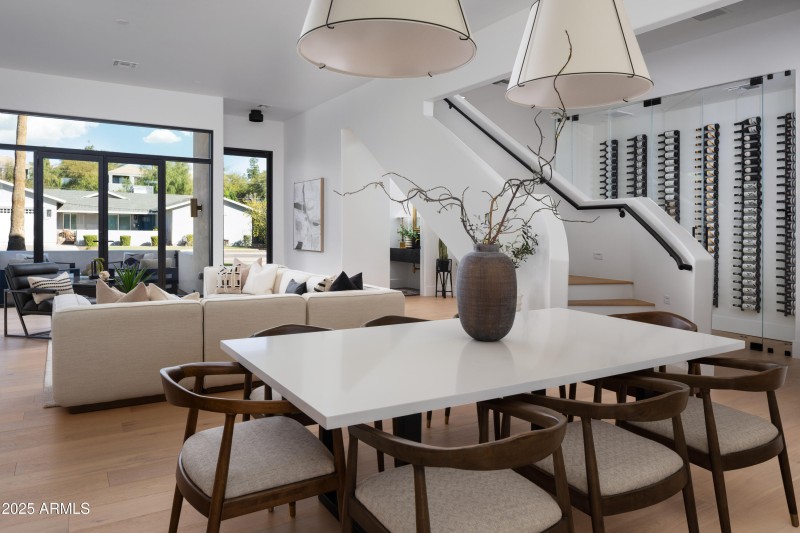 Living and dining spaces