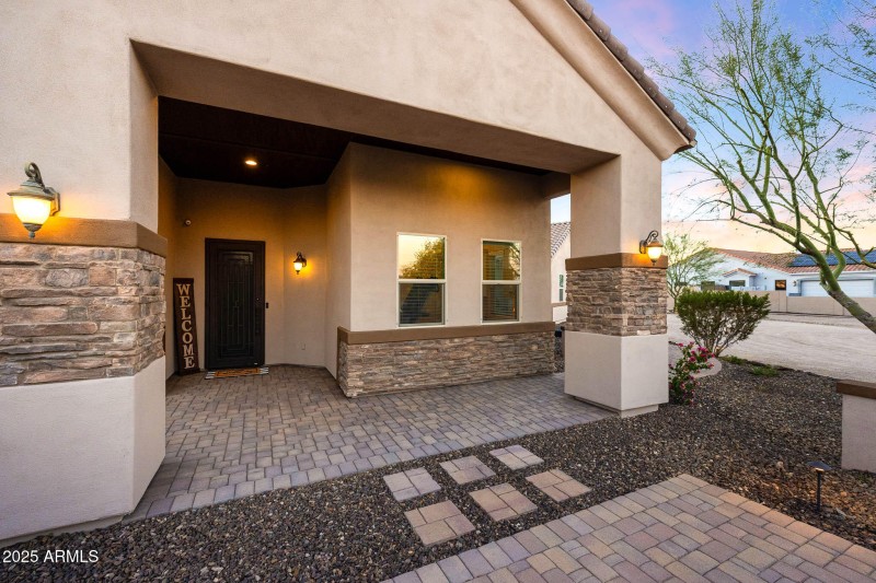 View of the front entry